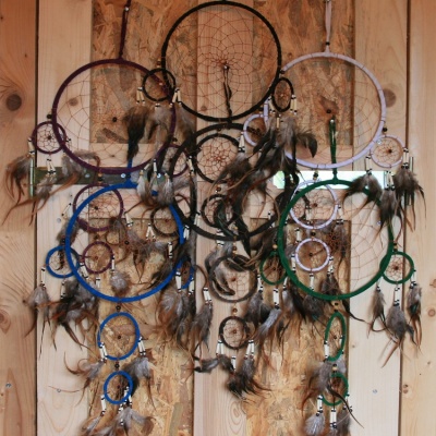 Dream Catcher met kralen Ø 21cm (2 stuks)